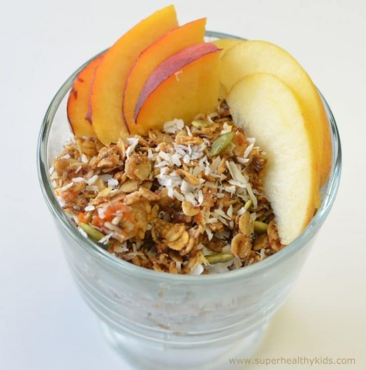 5 Minute Pumpkin Chia Coconut Granola Recipe. Homemade Chia Granola - in 5 minutes!